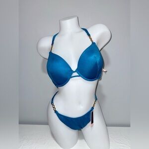 NWT Victoria Secret Shimmer Bikini Set 38C